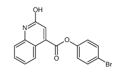 (4-bromophenyl) 2-oxo-1H-quinoline-4-carboxylate Structure