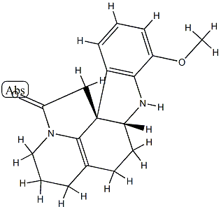 5,19-Didehydro-17-methoxy-20,21-dinoraspidospermidin-10-one structure