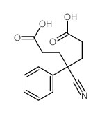 4-cyano-4-phenyl-heptanedioic acid Structure