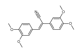 (Z)-α-(3,4-dimethoxyphenyl)-3,4-dimethoxycinnamonitrile结构式