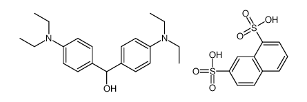 bis[4-(diethylamino)phenyl]methanol,naphthalene-1,7-disulfonic acid Structure