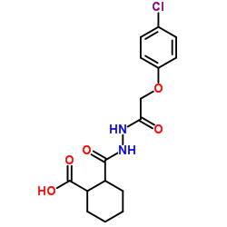 2-({2-[(4-Chlorophenoxy)acetyl]hydrazino}carbonyl)cyclohexanecarboxylic acid Structure