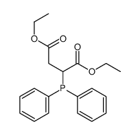 diethyl 2-diphenylphosphanylbutanedioate结构式