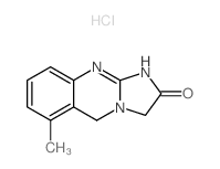 Imidazo(2,1-b)quinazolin-2(3H)-one, 1,5-dihydro-6-methyl-, monohydrochloride structure