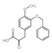 3-(4-methoxy-3-phenylmethoxy-phenyl)-2-oxo-propanoic acid结构式