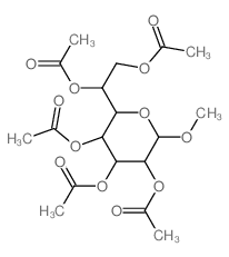 [3,5-diacetyloxy-2-(1,2-diacetyloxyethyl)-6-methoxy-oxan-4-yl] acetate structure