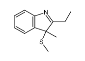 2-Ethyl-3-methyl-3-methylthioindolenin结构式