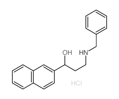 2-Naphthalenemethanol, a-[2-[(phenylmethyl)amino]ethyl]-,hydrochloride (1:1) structure