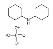 N-cyclohexylcyclohexanamine,phosphoric acid Structure