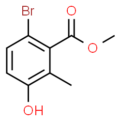 Methyl 6-bromo-3-hydroxy-2-methylbenzoate结构式