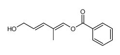 1-(benzoyloxy)-2-methyl-5-hydroxy-1(E),3(E)-pentadiene结构式