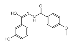 3-hydroxy-N'-(4-methoxybenzoyl)benzohydrazide结构式