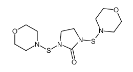 1,3-bis(morpholin-4-ylsulfanyl)imidazolidin-2-one Structure