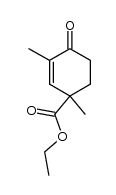 ethyl 1,3-dimethyl-4-oxocyclohex-2-enecarboxylate结构式