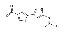 N-[4-(4-Nitro-2-thienyl)-2-thiazolyl]acetamide structure