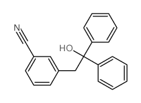 3-(2-hydroxy-2,2-diphenyl-ethyl)benzonitrile Structure