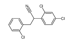 2-chloro-α-(2,4-dichlorophenyl)benzenepropanenitrile结构式