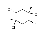 1,1,2r,4,4,5t-hexachloro-cyclohexane Structure