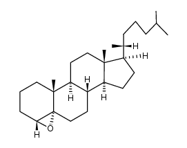 Cholestane, 4,5-epoxy-, (4alpha,5alpha)- structure