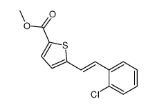 methyl 5-[2-(2-chlorophenyl)ethenyl]thiophene-2-carboxylate Structure