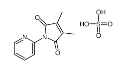 3,4-dimethyl-1-pyridin-2-ylpyrrole-2,5-dione,sulfuric acid结构式