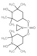 4-[aziridin-1-yl-[(1-hydroxy-2,2,6,6-tetramethyl-4-piperidyl)oxy]phosphoryl]oxy-1-hydroxy-2,2,6,6-tetramethyl-piperidine结构式