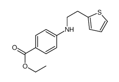 ethyl 4-(2-thiophen-2-ylethylamino)benzoate结构式