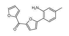 [5-(2-amino-4-methylphenyl)furan-2-yl]-(furan-2-yl)methanone结构式