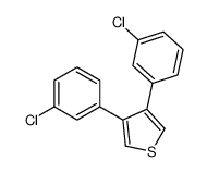 3,4-bis(3-chlorophenyl)thiophene Structure