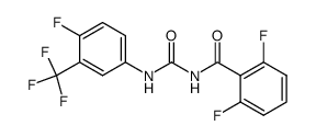 N-(4-fluoro-3-trifluoromethylphenyl)-N'-(2,6-difluorobenzoyl)-urea结构式