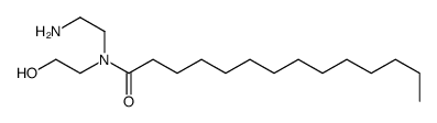 N-(2-aminoethyl)-N-(2-hydroxyethyl)myristamide structure