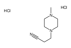 3-(4-methylpiperazin-1-yl)propanenitrile,dihydrochloride结构式