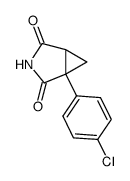 1-(p-chlorophenyl)-1,2-cyclopropanedicarboximide Structure