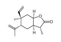 (3R)-3aα,4,5,6,7,7aα-Hexahydro-6β-vinyl-3α,6-dimethyl-5α-(1-methylethenyl)benzofuran-2(3H)-one Structure