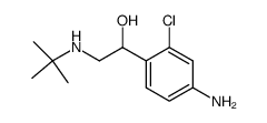 1-(4-Amino-2-chlorphenyl)-2-tert.butylaminoethanol结构式