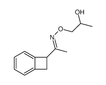 Bicyclo[4.2.0]octa-1,3,5-trien-7-yl(methyl) ketone O-(2-hydroxypropyl)oxime Structure