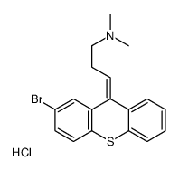 (3Z)-3-(2-bromothioxanthen-9-ylidene)-N,N-dimethylpropan-1-amine,hydrochloride Structure