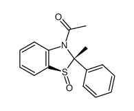 trans-3-Acetyl-2-methyl-2-phenylbenzothiazoline 1-oxide Structure