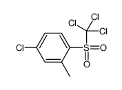 4-chloro-2-methyl-1-(trichloromethylsulfonyl)benzene结构式