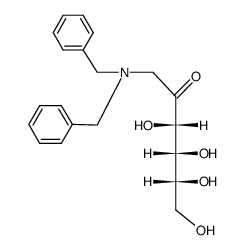 1-deoxy-1-dibenzylamino-D-fructose Structure