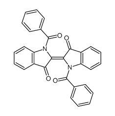 trans-N,N'-dibenzoylindigo Structure