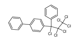 1,1,1,2,2,3-hexachloro-3-(4'-biphenylyl)-3-phenyl propane结构式