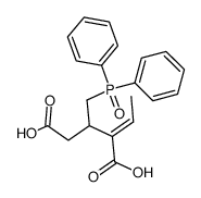 (E)-3-((diphenylphosphoryl)methyl)-2-ethylidenepentanedioic acid结构式