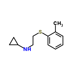 Cyclopropylamine, N-[2-(o-tolylthio)ethyl]- (8CI) structure