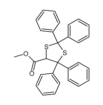 methyl 2,2,5,5-tetraphenyl-1,3-dithiolane-4-carboxylate Structure