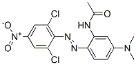 2,6-Dichloro-4-nitro-2'-acetylamino-4'-(dimethylamino)azobenzene结构式