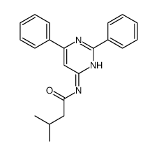 N-(2,6-diphenylpyrimidin-4-yl)-3-methylbutanamide结构式