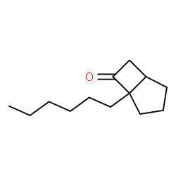 Bicyclo[3.2.0]heptan-6-one, 5-hexyl- (9CI) Structure