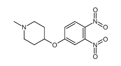 4-(3,4-dinitrophenoxy)-1-methylpiperidine结构式