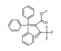 methyl 4,4,4-trifluoro-2-(triphenylphosphoranylidene)acetoacetate结构式